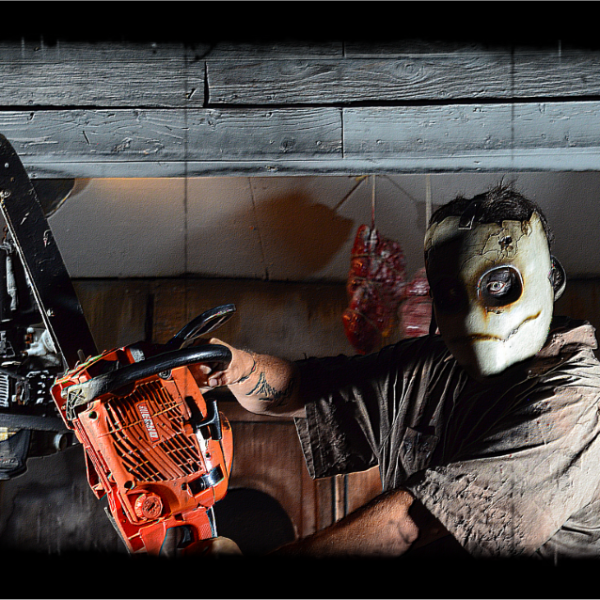 Hayride Chainsaw scene at Scary Acres Rhode Island