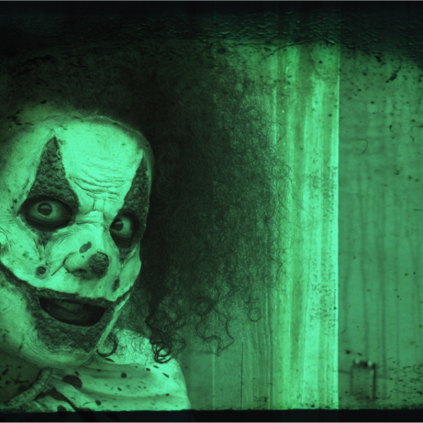 Maze Chainsaw actor in the corn maze at Scary Acres Rhode Island